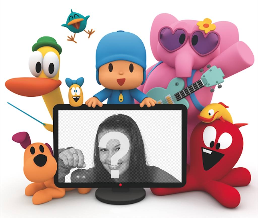 Pocoyo Fotoeffekt hochladen ein Foto ..