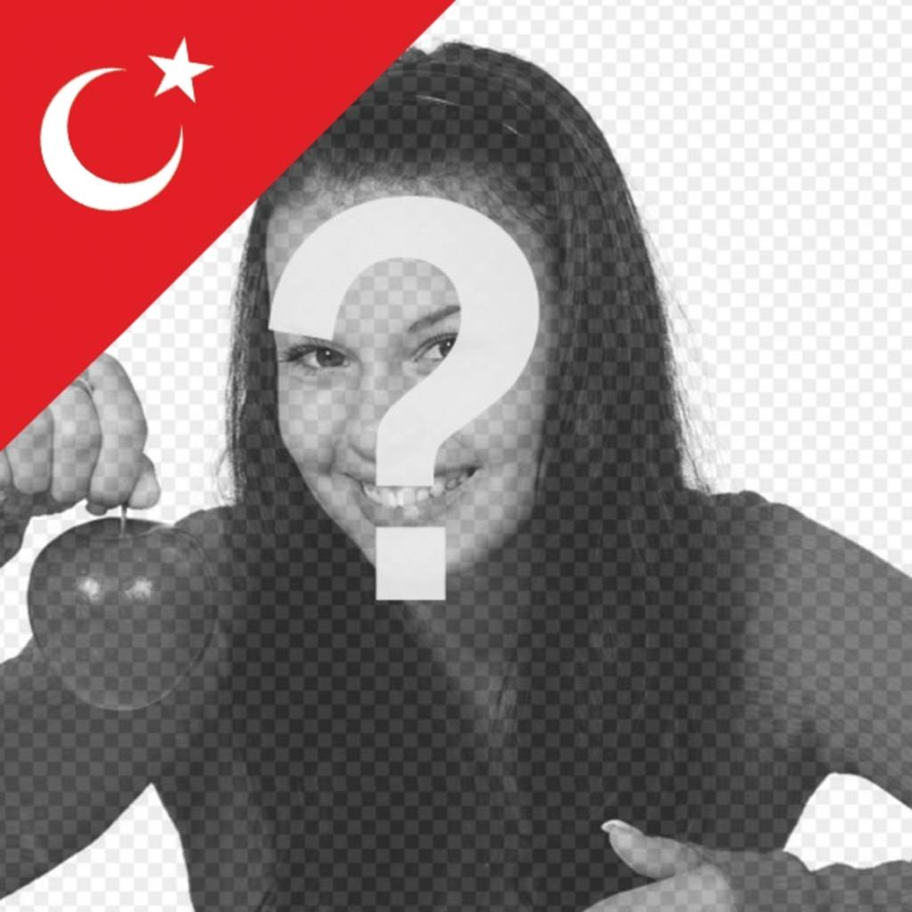 Die Flagge der Türkei in einer Ecke des Fotos kostenlos ..