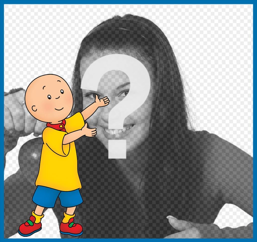 Photo-Effekt mit Caillou, um ein Foto kostenlos ..