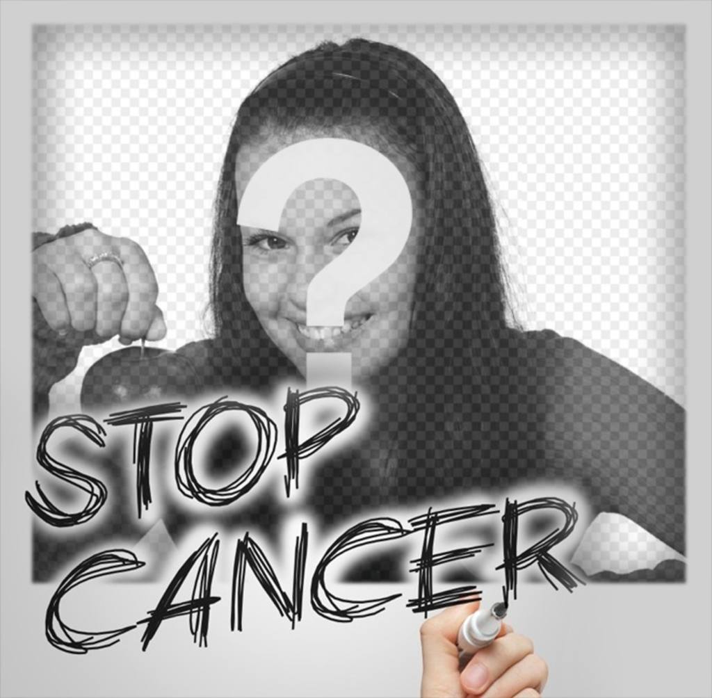 Laden Sie ein Foto und kommen, um den Kampf gegen Krebs mit diesem kostenlosen Wirkung ..