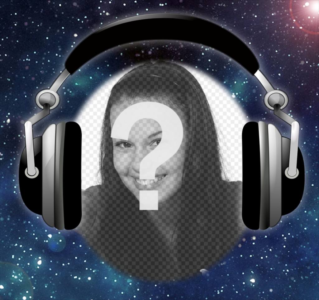 Wenn die Musik bringt Sie dann dieser Effekt ist für Sie das Foto-Effekt mit Kopfhörer anpassen ..