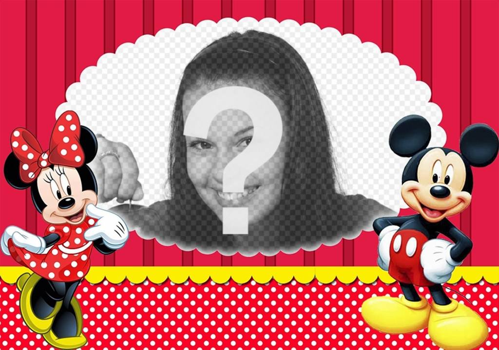 Foto-Effekt mit Mickey und Minnie Ihr Lieblingsfoto ..