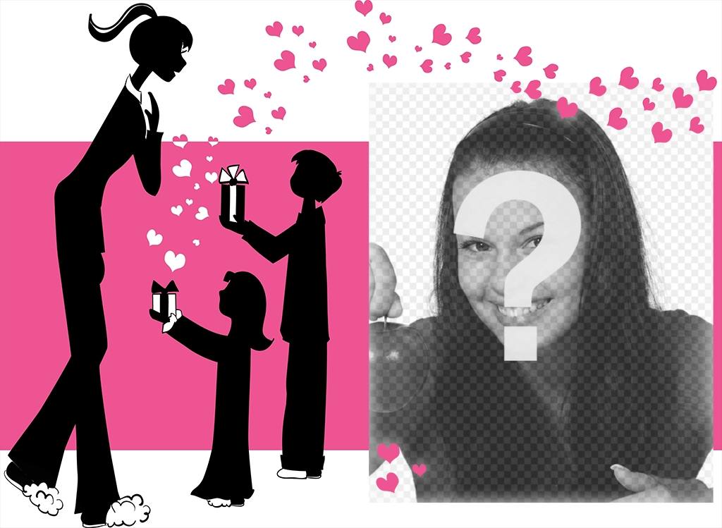 Ideal auch als Geschenk für Mama auf ihren Tag mit Ihrem Foto ..