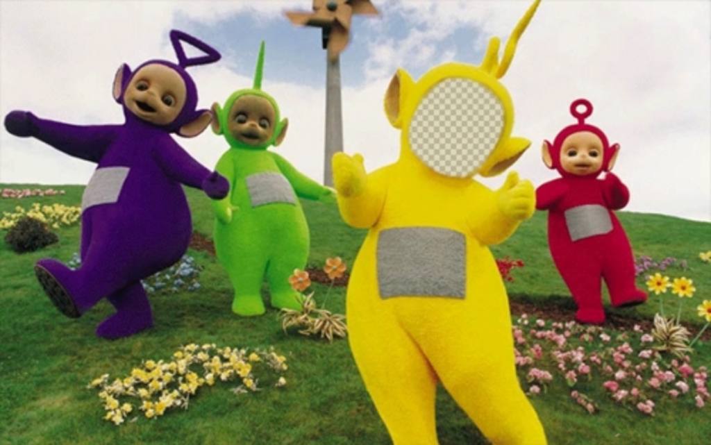 Fotomontage der Teletubbies zu bearbeiten und Ihr Gesicht ..