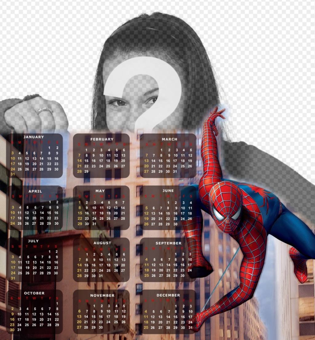 Spider-Man in Ihrem Kalender 2016 Englisch ..