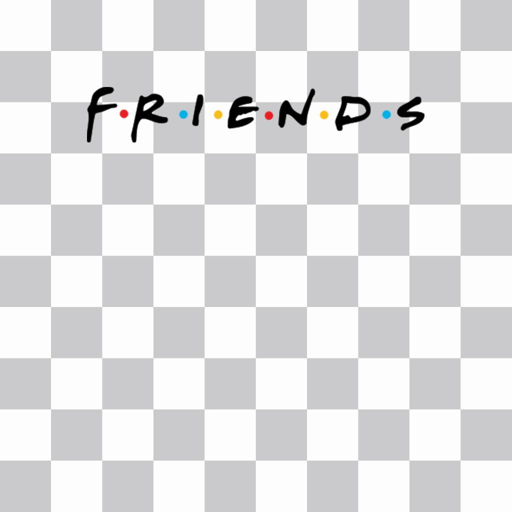 Logo der berühmten Serie FRIENDS auf Ihre Bilder ..