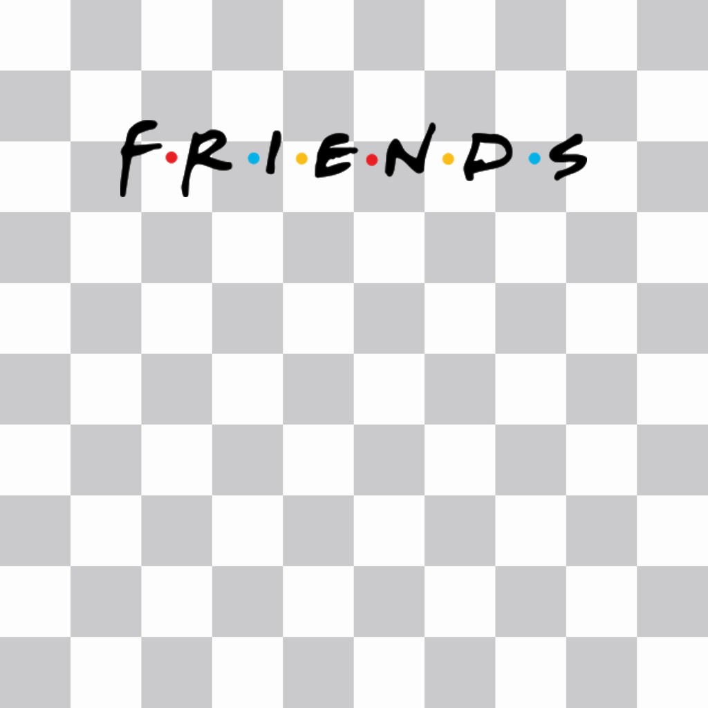 Logo der berühmten Serie FRIENDS auf Ihre Bilder ..