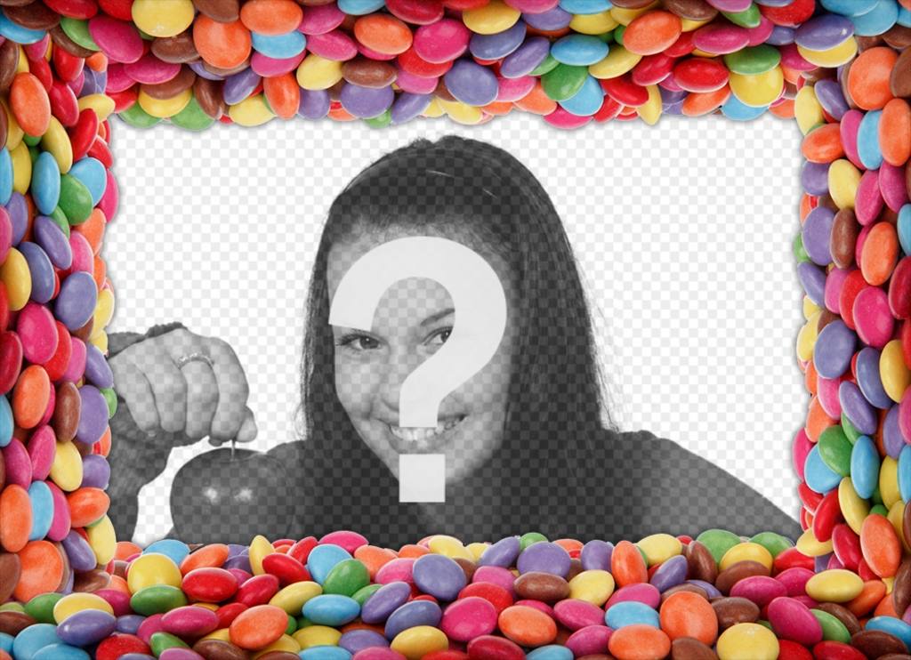 Umgeben Sie Ihre Fotos mit bunten Bonbons kostenlos Effekt Bearbeitung ..