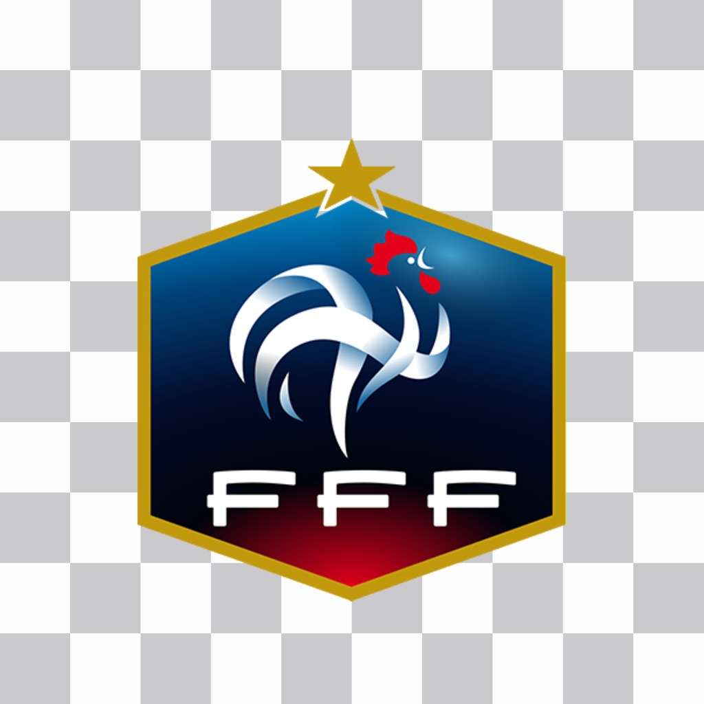Foto Effekt der Französisch Fußballverband Schild für Ihre Fotos ..
