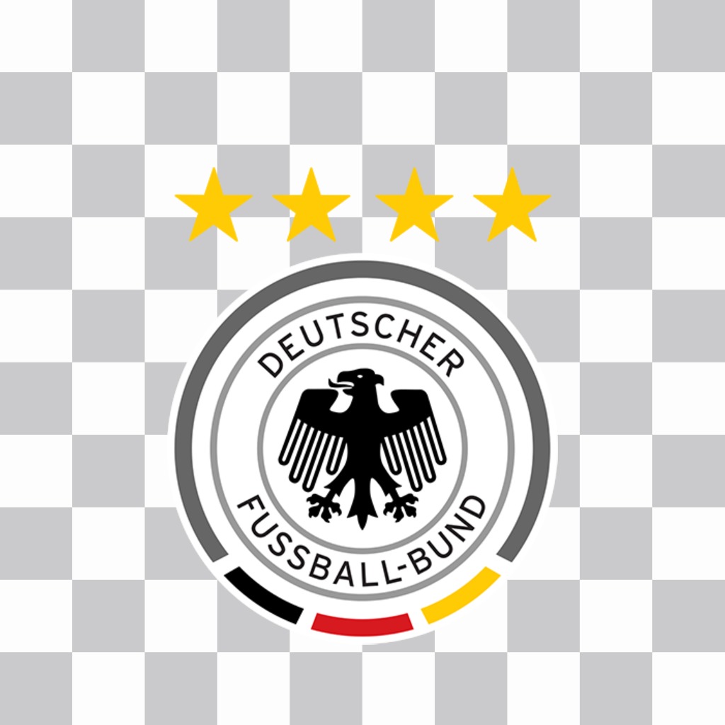 Kostenlose Foto-Effekt mit dem Logo der deutschen Auswahl ..