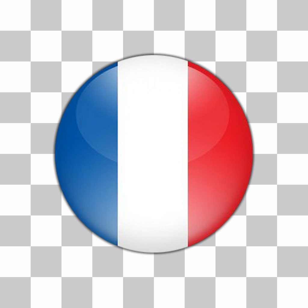Flagge von Frankreich als Schaltfläche, um Ihre Fotos mit diesem Effekt ..