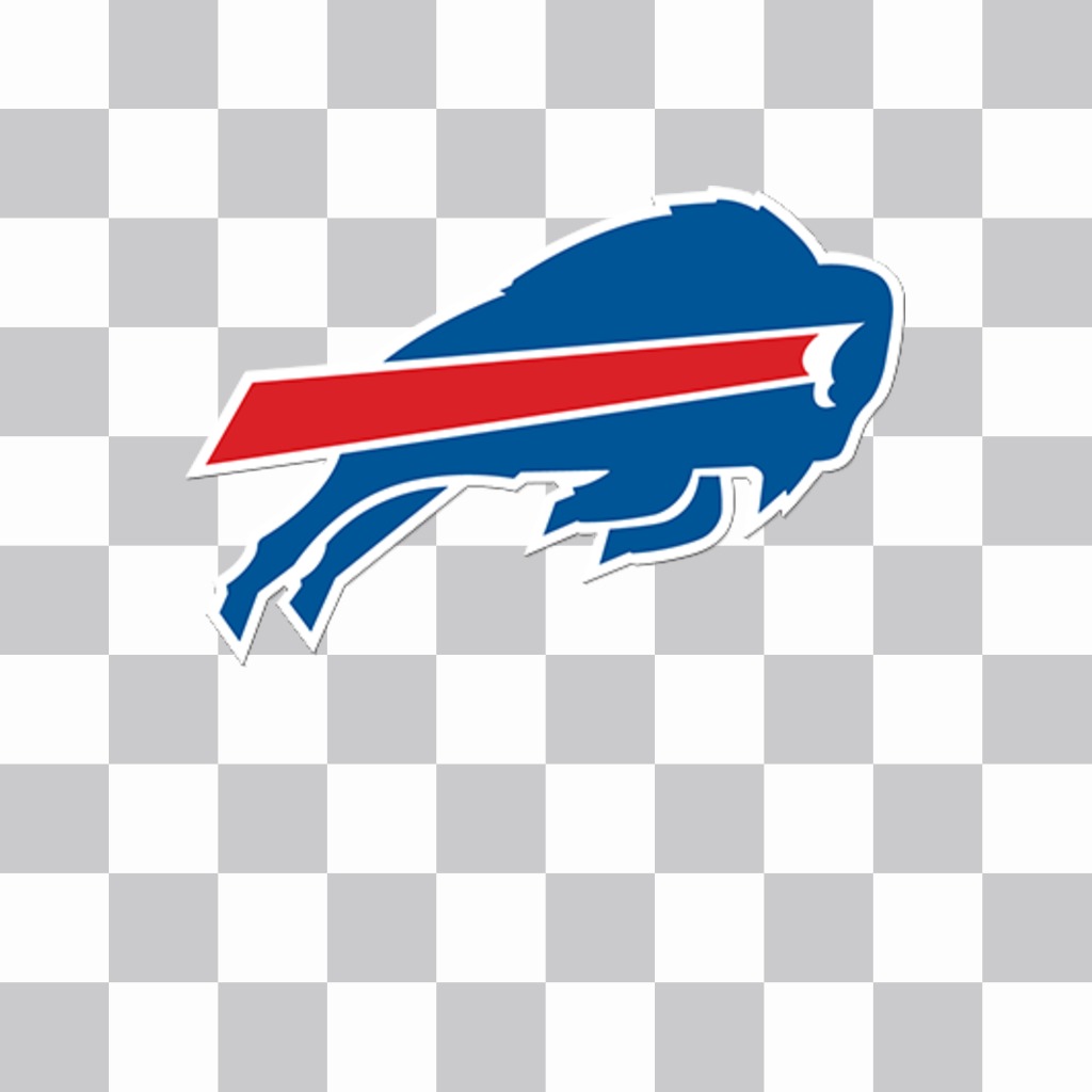 Aufkleber mit dem Logo der Buffalo Bills, die Sie auf Ihre Fotos ..