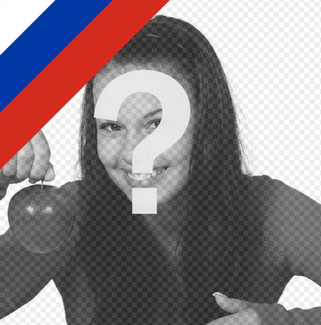Foto-Effekt die russische Flagge in Ihrem Bild zu setzen ..