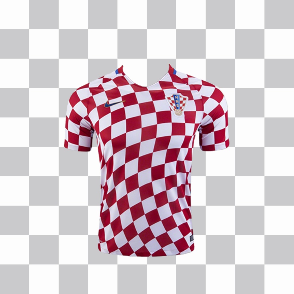 Hemd des Fußball-Auswahl Kroatien auf Ihre Fotos ..