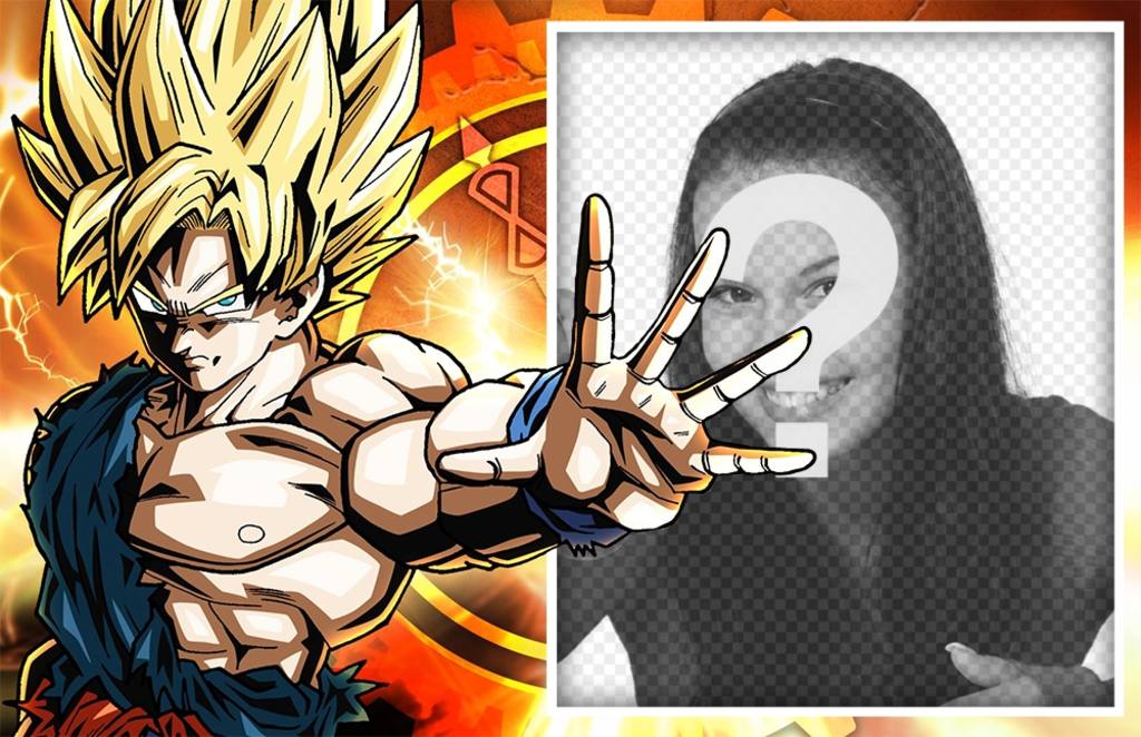 Foto-Effekt mit Goku als Super sayayin mit Ihrem Foto ..