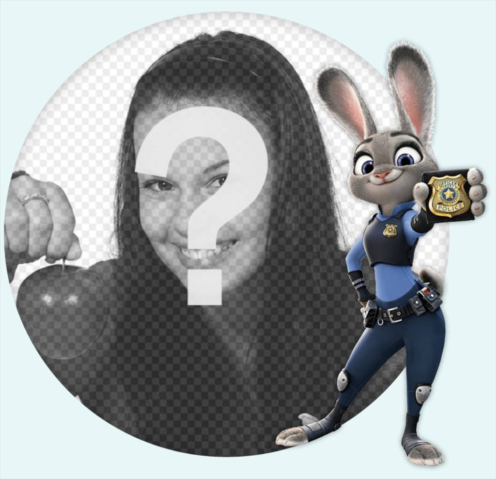Foto-Effekt mit Hase Judy Hopps von Zootopia Film ..