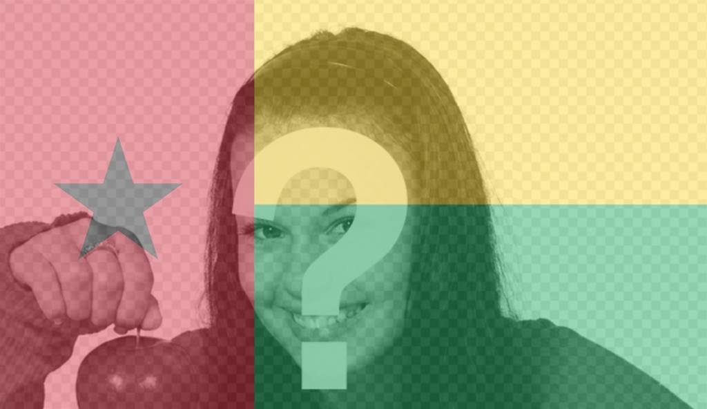 Gratis-Filter für Ihr Foto mit der Flagge von Guinea-Bissau ..