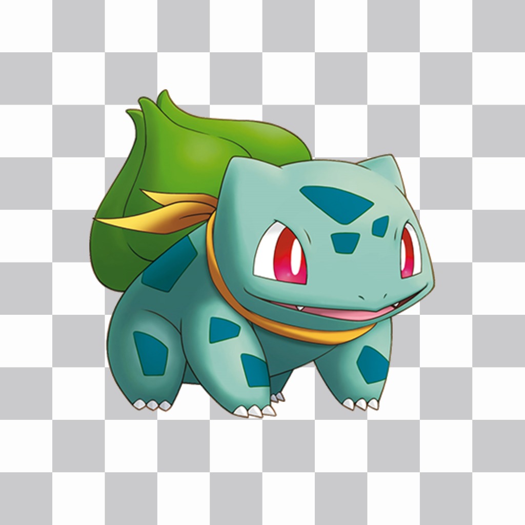 Fügen Sie Bulbasaur in Ihren Fotos als Aufkleber mit diesem Online-Effekt ..