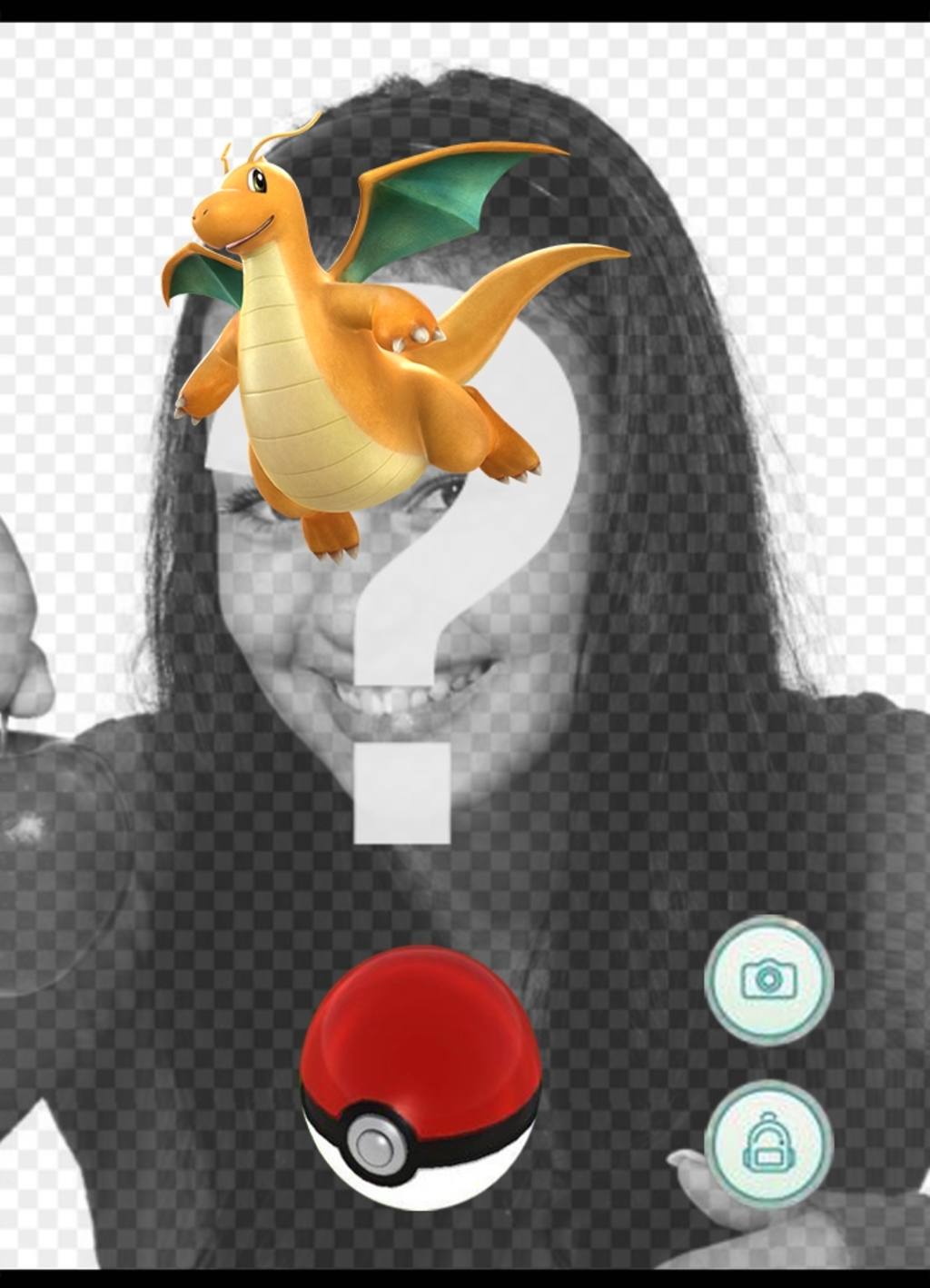 Foto-Effekt mit Dragonite von Pokemon Go wo Sie ein Foto ..