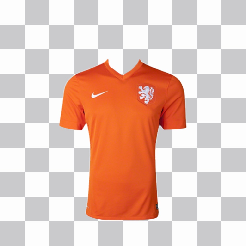 Orange Trikot der niederländischen Fußball-Team auf Ihre Fotos einfügen ..