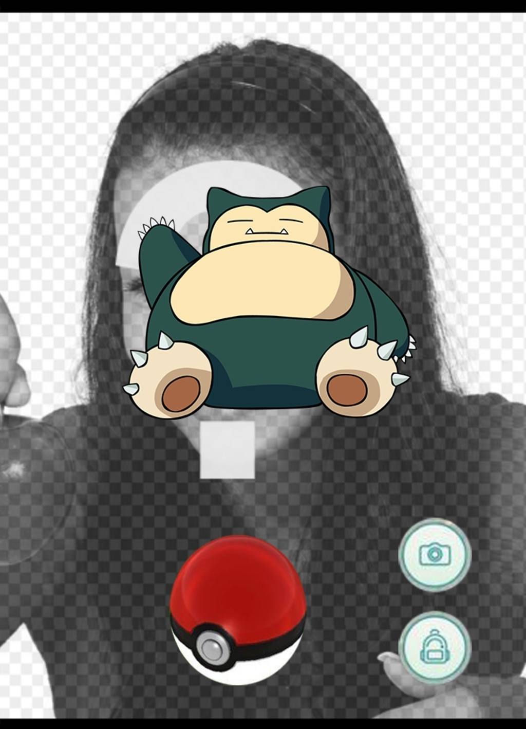 Foto Effekt von Pokemon Go mit Snorlax mit Ihrem Foto ..