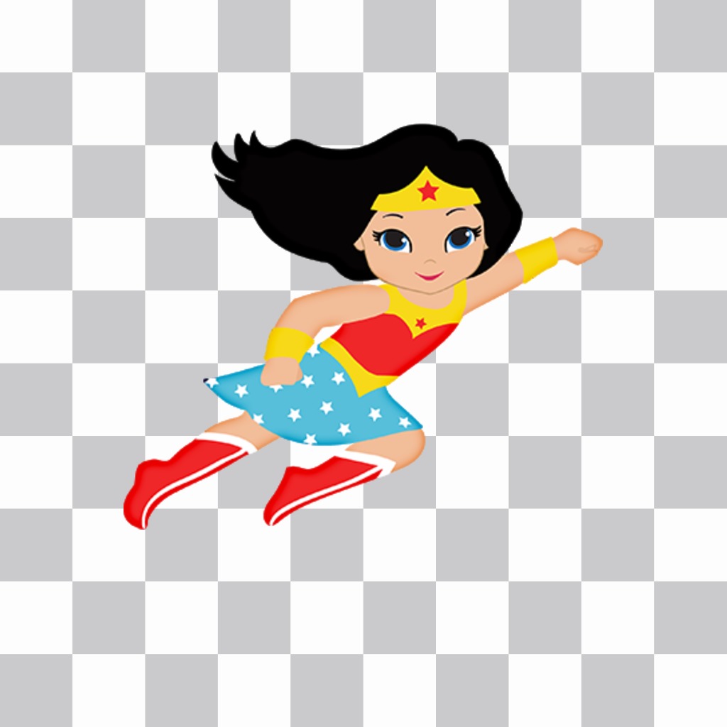Wonder Woman als Aufkleber auf Ihre Fotos kostenlos ..
