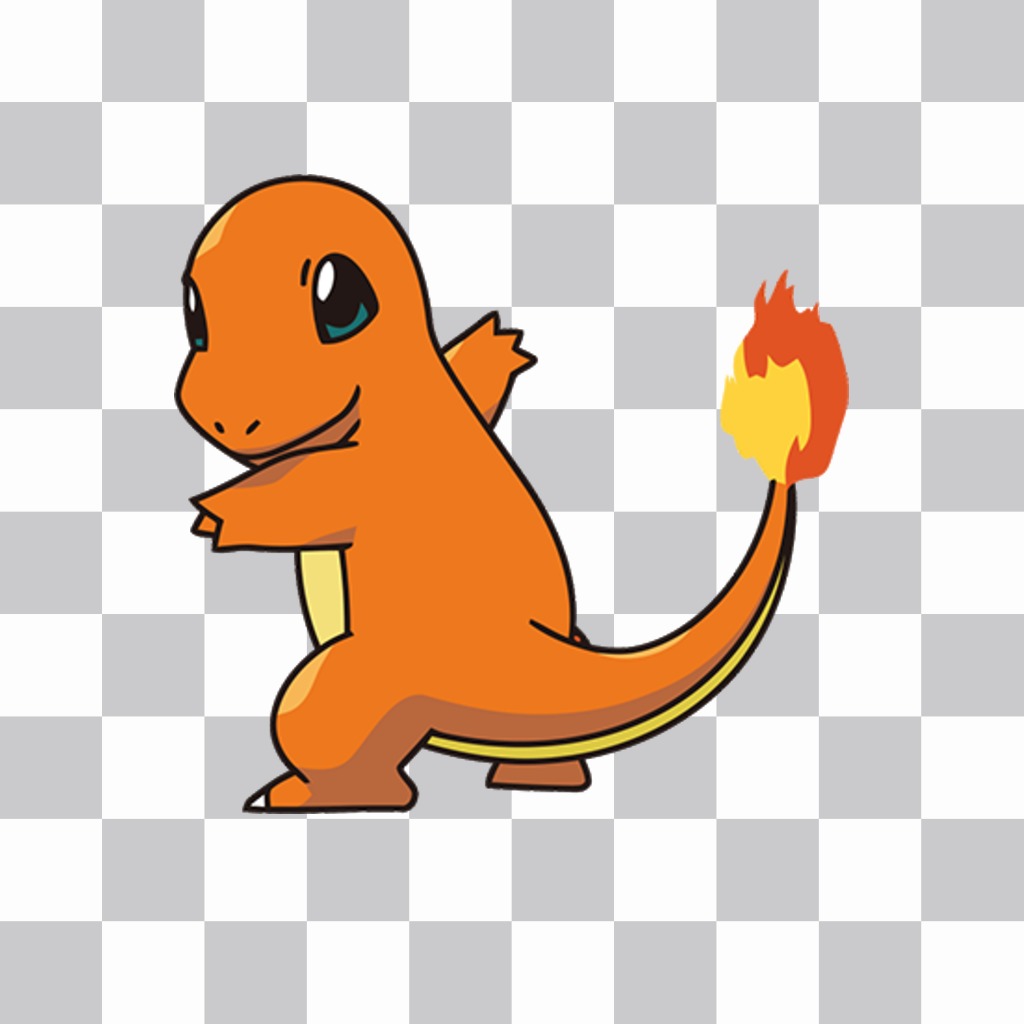 Setzen Sie Charmander mit Ihnen mit dieser Fotomontage Online-..