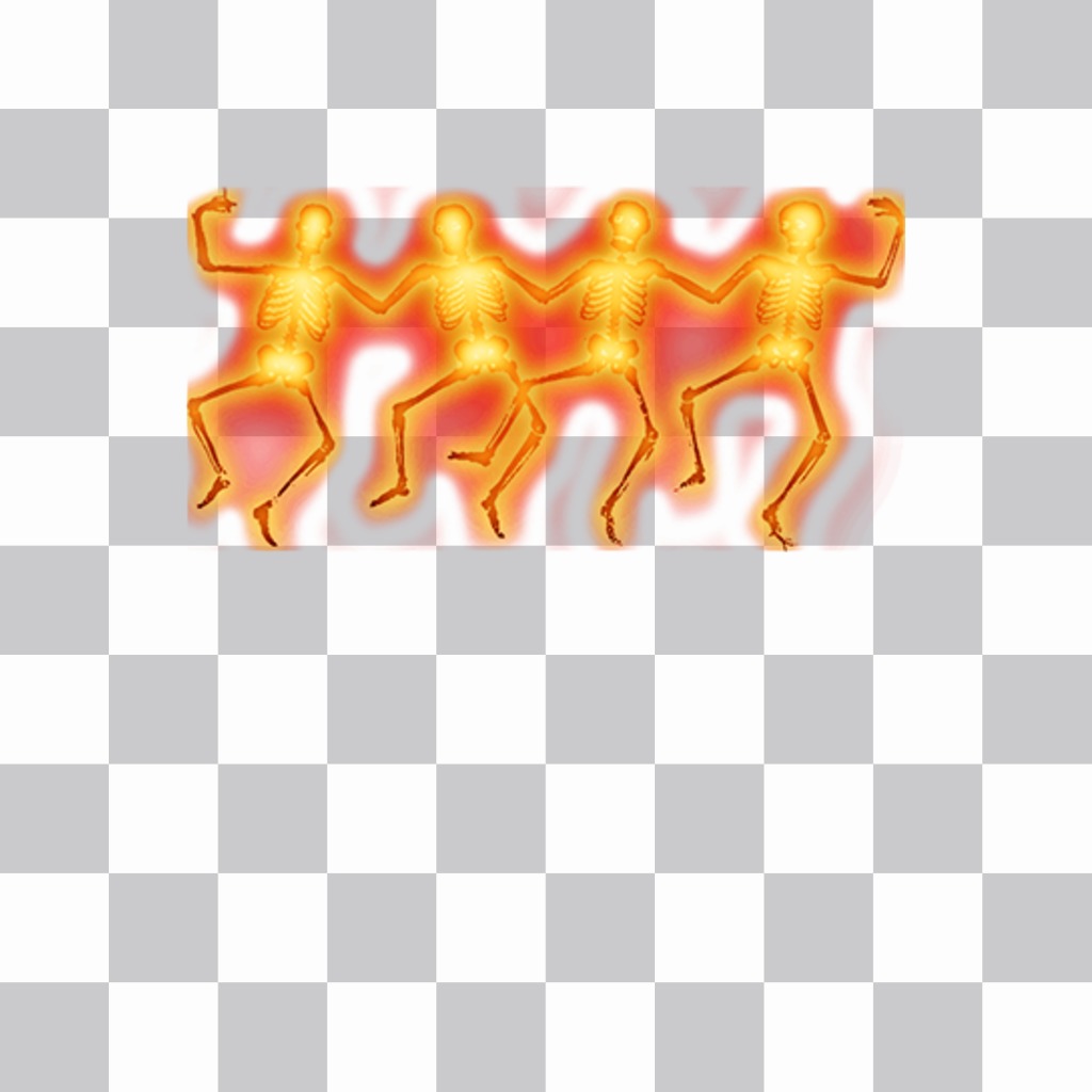Tanzen Skelette mit Feuer zu schmücken Sie Ihre Fotos für Halloween ..