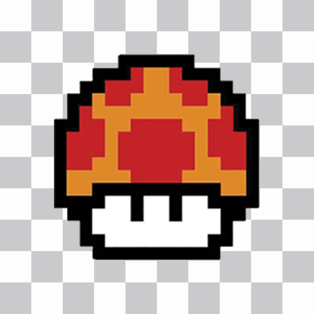 Pixelated Pilz Form Mario Bros Spiel in Ihre Bilder ..