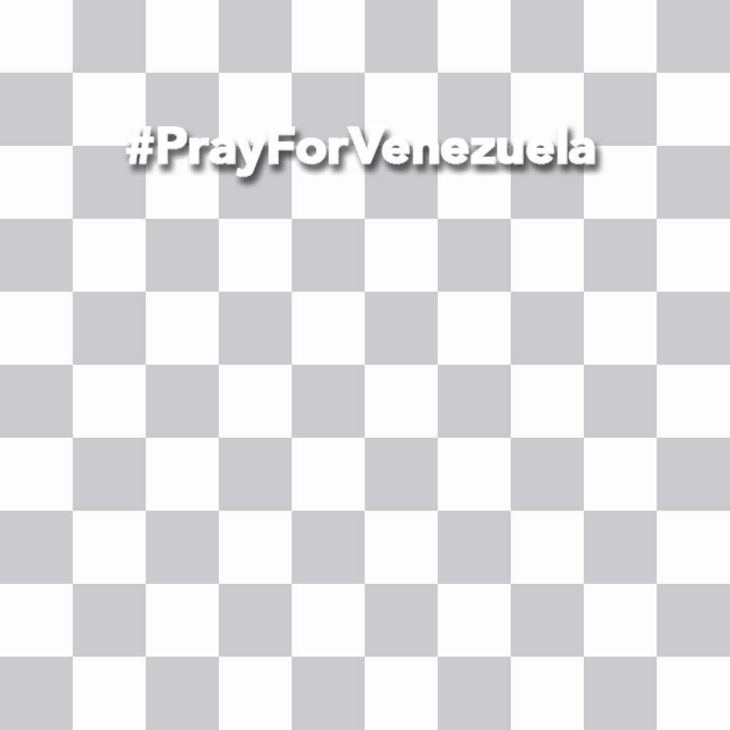Aufkleber mit dem Hashtag Betet für VENEZUELA hinzufügen in Ihren Bildern ..