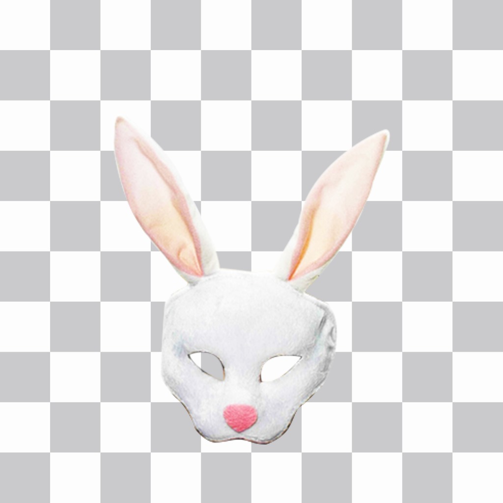 Virtuelle Kaninchen Maske in Ihren Fotos ..
