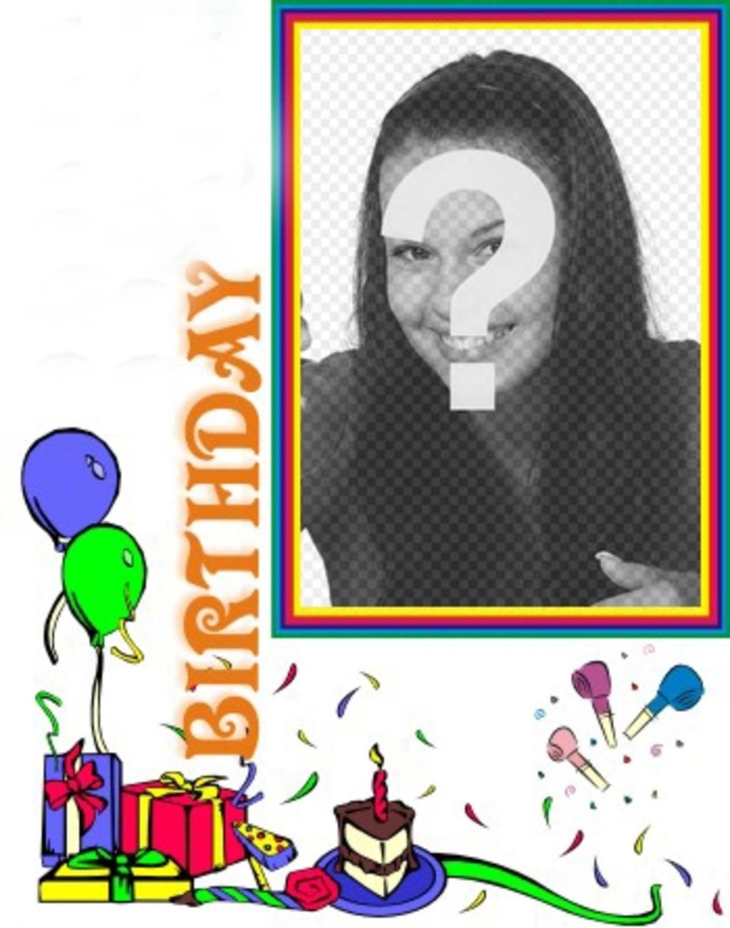 Geburtstagskarte, Urlaub Dekorationen individuell mit Ihrem..