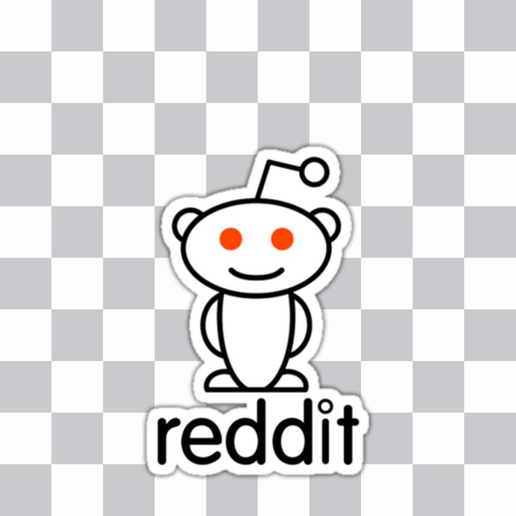 Aufkleber des Reddit Logo, berühmte Internet-Forum in Ihrem Foto zu setzen. ..