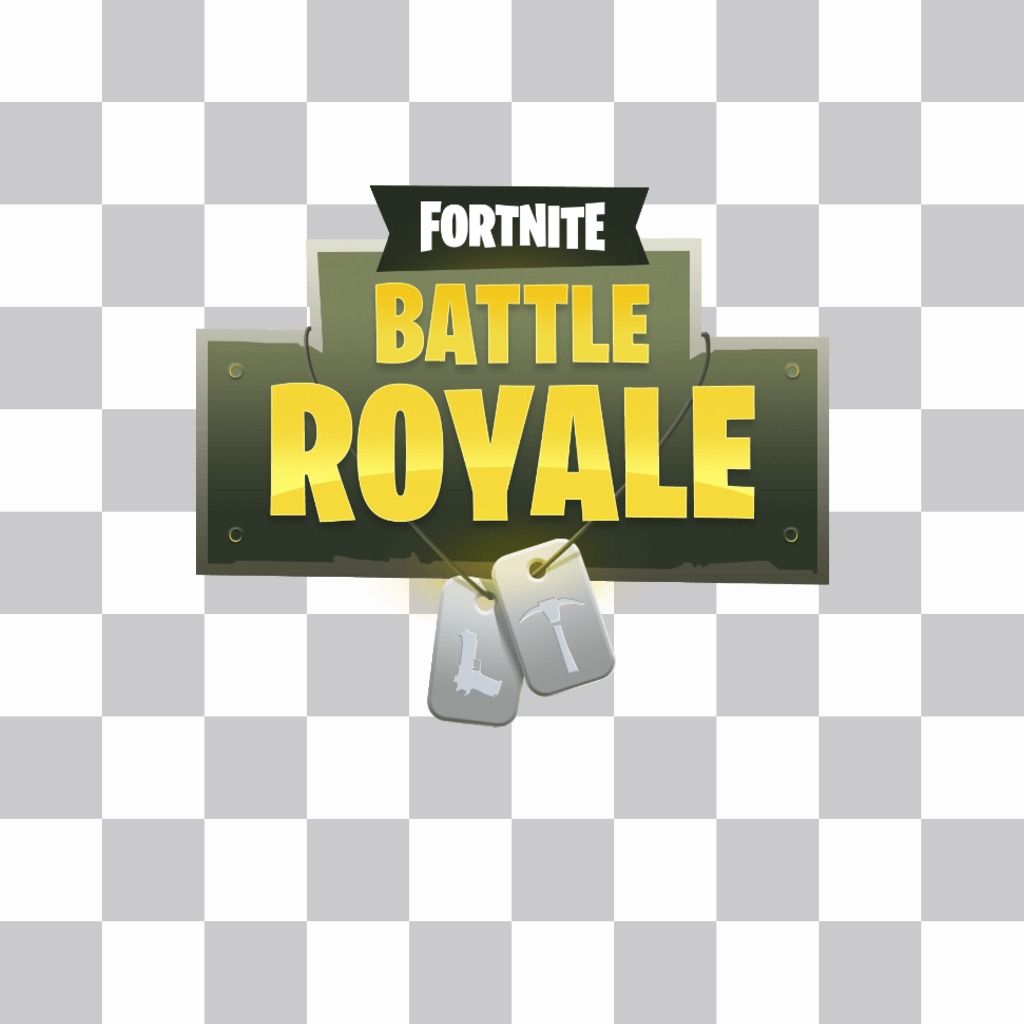 Fortnite Spiellogo, um Ihr Foto zu setzen ..