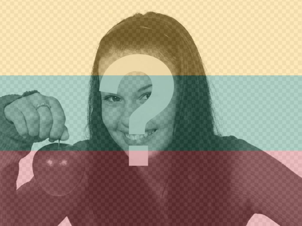 Fotomontage, die Flagge Litauen zusammen mit Ihrem Foto online zu..